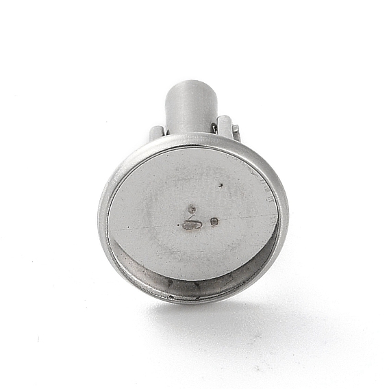 Flat Round 304 Stainless Steel Cuffinks