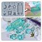 DIY Pendant Silicone Molds, Resin Casting Molds, For UV Resin, Epoxy Resin Jewelry Making, Moon & Flower & Butterfly & Heart & Rectangle