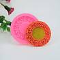 Wreath Design DIY Food Grade Silicone Molds, Fondant Molds, For DIY Cake Decoration, Chocolate, Candy, UV Resin & Epoxy Resin Jewelry Making, 57x11mm