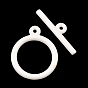 Bioceramics Zirconia Ceramic Toggle Clasps, No Fading and Hypoallergenic, Nickle Free, Ring