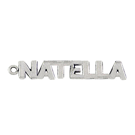 Tibetischer stil Aluminium Anhänger & Charms, Bleifrei und cadmium frei, Buchstabe,  Antiksilbern, 22x8x2.5 mm, Bohrung: 2 mm