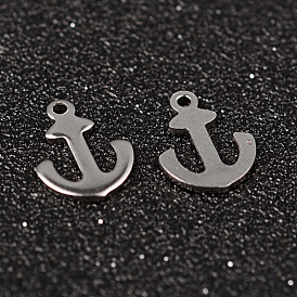 Anker 304 Edelstahl-Charme, 12x9x1 mm, Bohrung: 1 mm