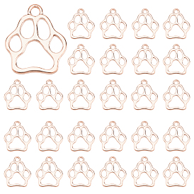 Тибетский стиль сплава цинка подвески, собака отпечатки лап, без свинца и без кадмия