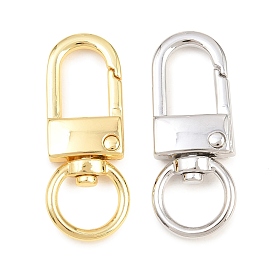 Alloy Swivel Claw Clasps, Swivel Snap Hook, Cadmium Free & Lead Free, Long-Lasting Plated, Rack Plating