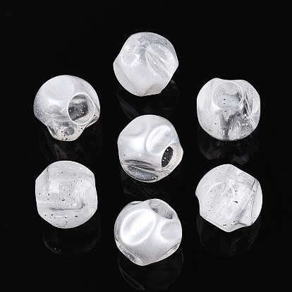 Прозрачные акриловые и блестящие бусины, самородки