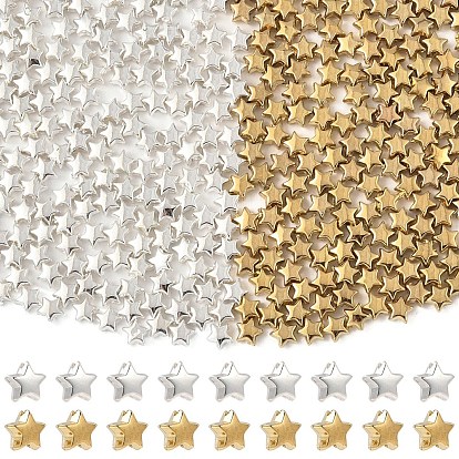 500 шт 2 цвета пластиковые бусины ccb, звезда