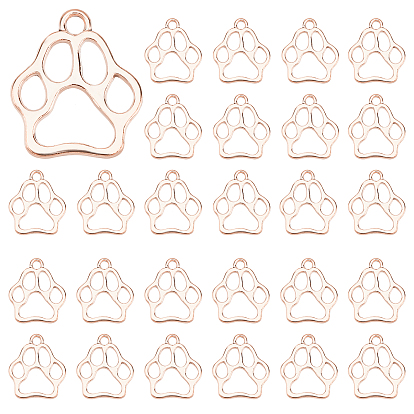 Тибетский стиль сплава цинка подвески, собака отпечатки лап, без свинца и без кадмия