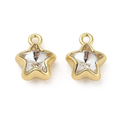Alloy Rhinestone Pendants, Star