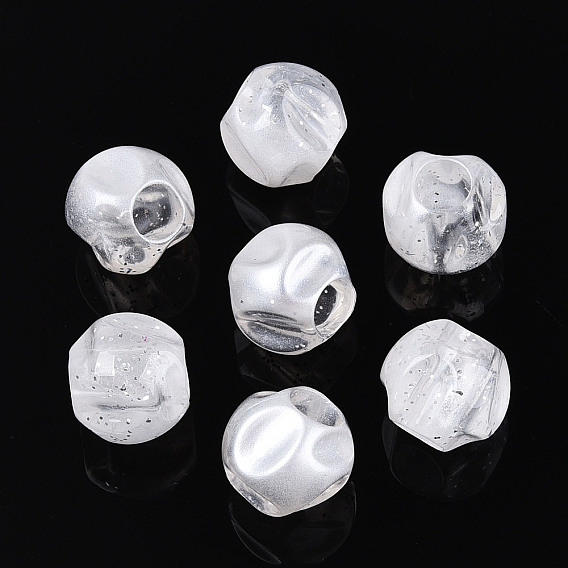 Прозрачные акриловые и блестящие бусины, самородки