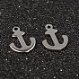 Anker 304 Edelstahl-Charme, 12x9x1 mm, Bohrung: 1 mm