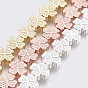 Electroplated Non-magnetic Synthetic Hematite Bead Strand, Grade AA, Clover, Long-Lasting Plated