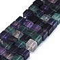 Natural Fluorite Beads Strands, Cube