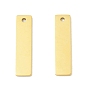 Ion Plating(IP) 304 Stainless Steel Pendants, Rectangle