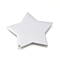 304 Stainless Steel Pendants, Manual Polishing, Stamping Blank Tag, Laser Cut, Star