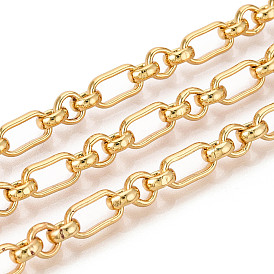 Латунные овальные звенья цепи, пайки, с катушкой