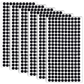 6 листы пенопласта EVA наклейки, плоско-круглые