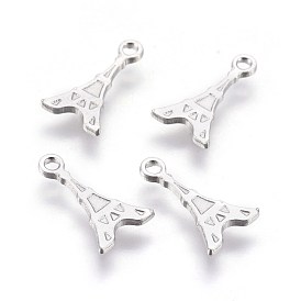 304 Stainless Steel Charm, Eiffel Tower