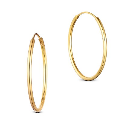 Stunning 925 Sterling Silver Hoop Earrings
