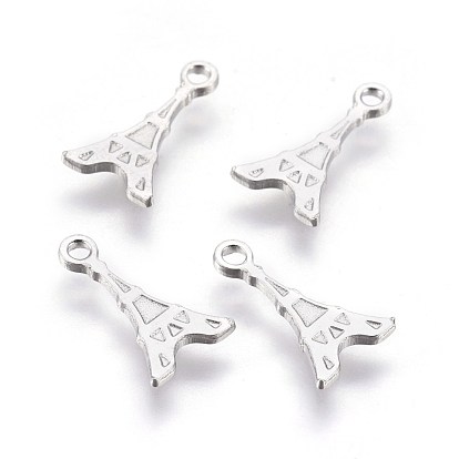 304 Stainless Steel Charm, Eiffel Tower