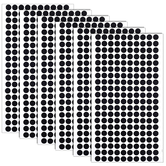 6 листы пенопласта EVA наклейки, плоско-круглые