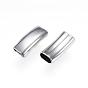 304 Stainless Steel Tube Beads, Carved