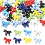 1Bag Handmade Porcelain Beads, Horses, Bright Glazed Porcelain