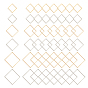 304 Stainless Steel Linking Ring, Square