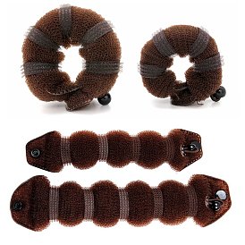 Стильный набор для изготовления пучков для волос с застежкой-кнопкой для шикарных верхних узлов — 15 штук