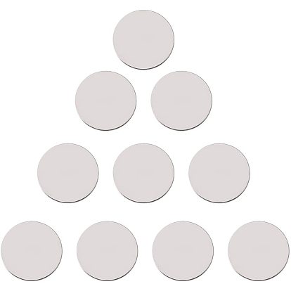 304 нержавеющей стали кабошонов, пустой тег, плоско-круглые