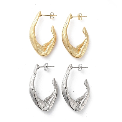 304 из нержавеющей стали серьги, серьги-кольца в виде каплевидной формы