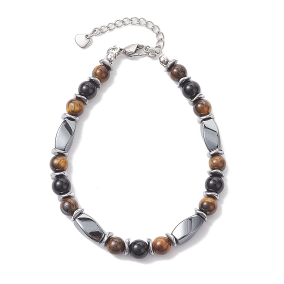 Браслеты из круглых и витых бусин с драгоценными камнями для женщин