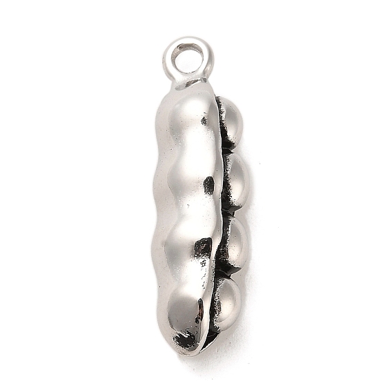 304 Stainless Steel Pendants, Pea Charms