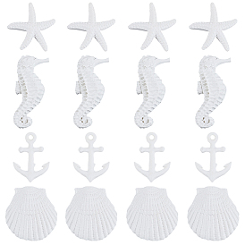 20 шт 4 стили кабошоны из смолы, разнообразные