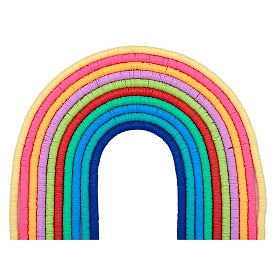 10 нити 10 цвета плоские круглые бусины из полимерной глины ручной работы, диск хейши бусины для гавайских серег браслет ожерелья ювелирных изделий