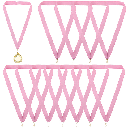 40Pcs Polyester Medal Straps, Award Neck Ribbons, Medal Lanyards, with Iron Clasps
