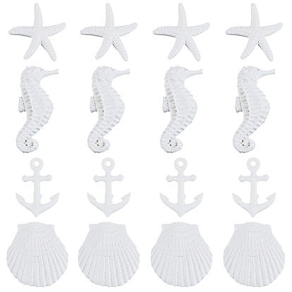 20 шт 4 стили кабошоны из смолы, разнообразные