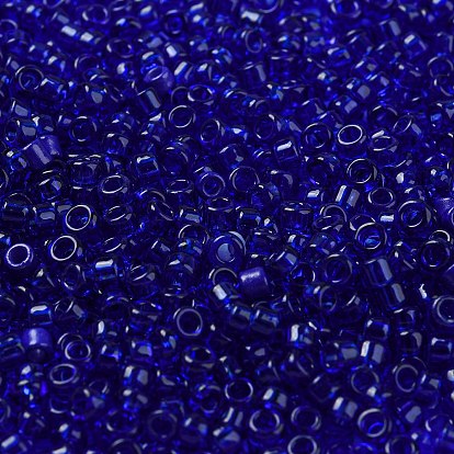 Transparent Colours Glass Seed Beads, Cylinder
