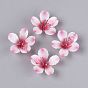 Heat Shrink Acrylic Bead Caps, 5-Petal Flower