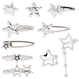 1 наборы железных заколок для волос из кожи аллигатора, аксессуары для волос для женщин и девочек