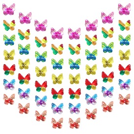 SUNNYCLUE Flat Back Transparent Resin Cabochons, Butterfly