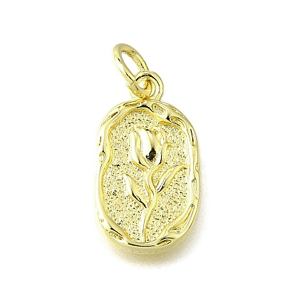 Латунные подвески, овал с подвесками-розами, долговечный, с целью перехода в кольце, без свинца и без кадмия