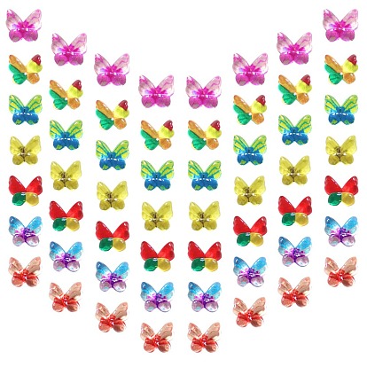 Flat Back Transparent Resin Cabochons, Butterfly