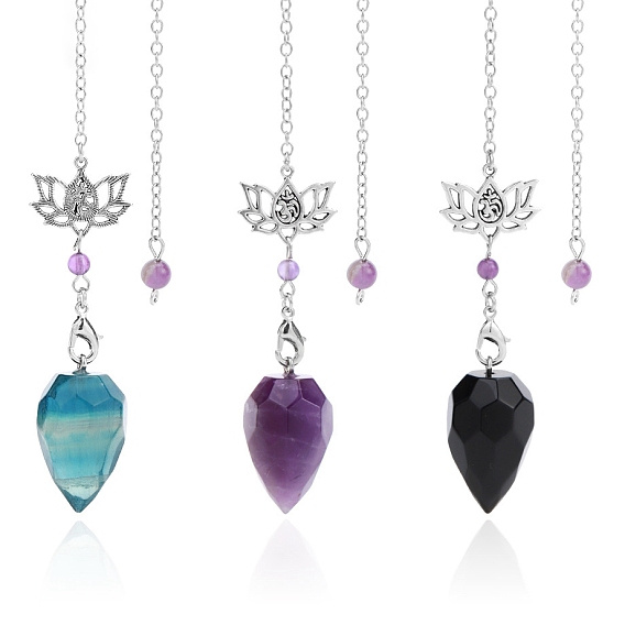 Биолокационные маятники с наконечником из драгоценных камней, тердроп