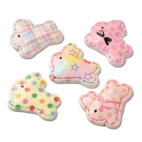 Кабошоны из смолы, разноцветные