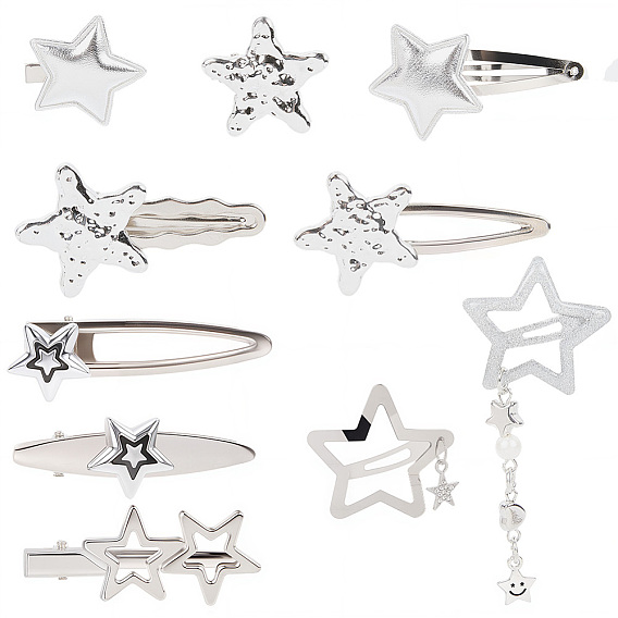 1 наборы железных заколок для волос из кожи аллигатора, аксессуары для волос для женщин и девочек