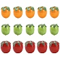 15Stück 3Farben handgefertigte Lampwork Emaille Perlen, Tomate