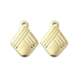 304 Stainless Steel Charms, Rhombus Charms