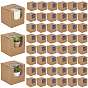 Cube Paper Cupcake Storage Boxes with Visible Window, Mini Cake Gift Case, for Party Gift Supplies