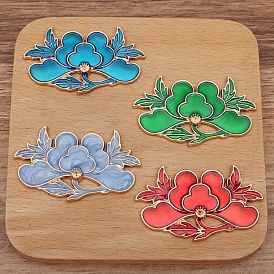 Alloy Enamel Cabochons, Flower