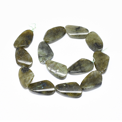 Natural Labradorite Beads Strands, Drop
